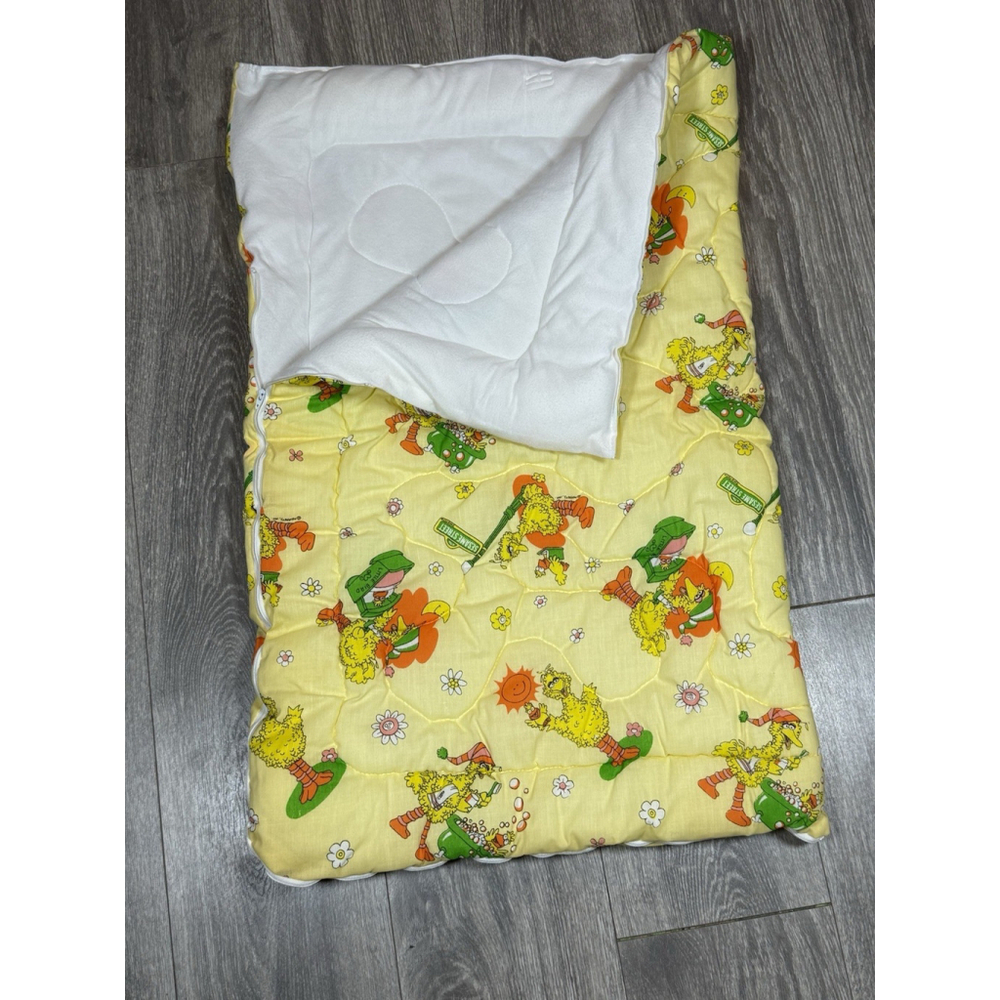 Vintage Sesame Street Big Bird Muppets Infant Sleeping Bag Sleep Sack Retro